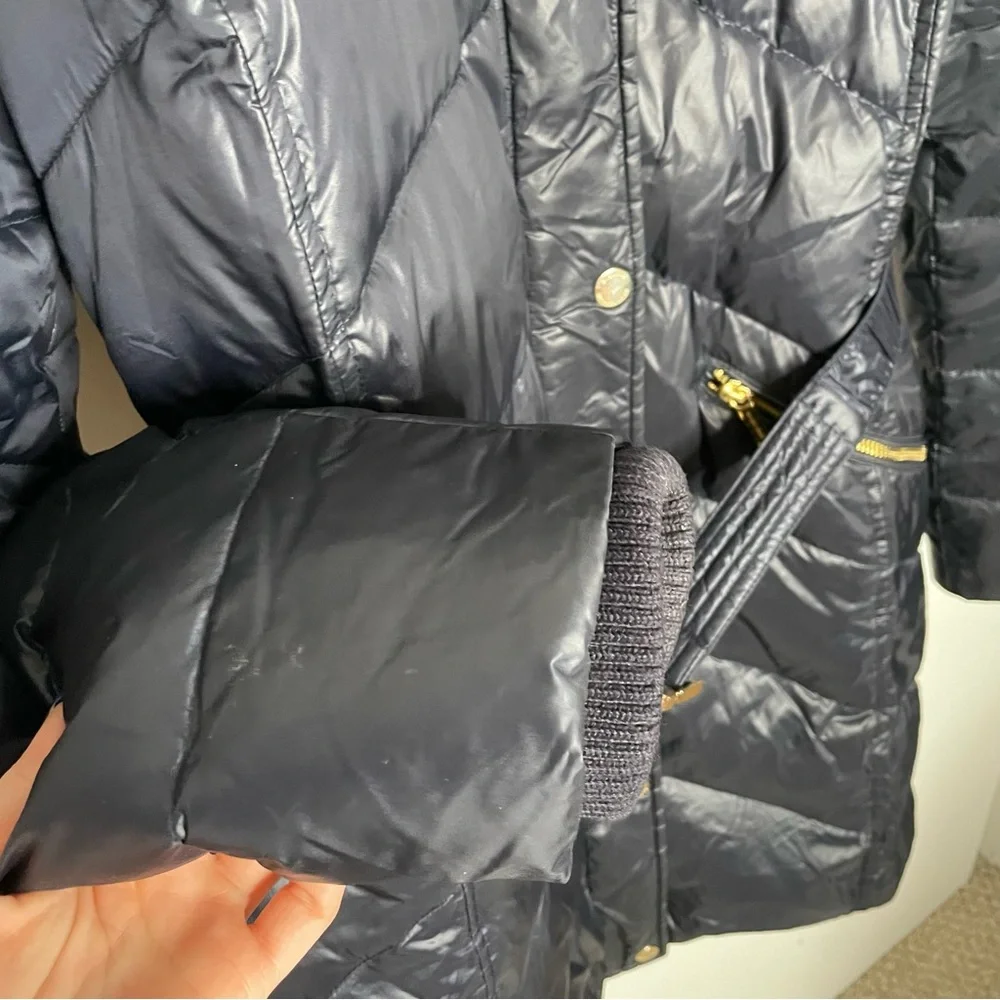 Michael Kors navy blue puffer jacket size Medium - Picture 7 of 14